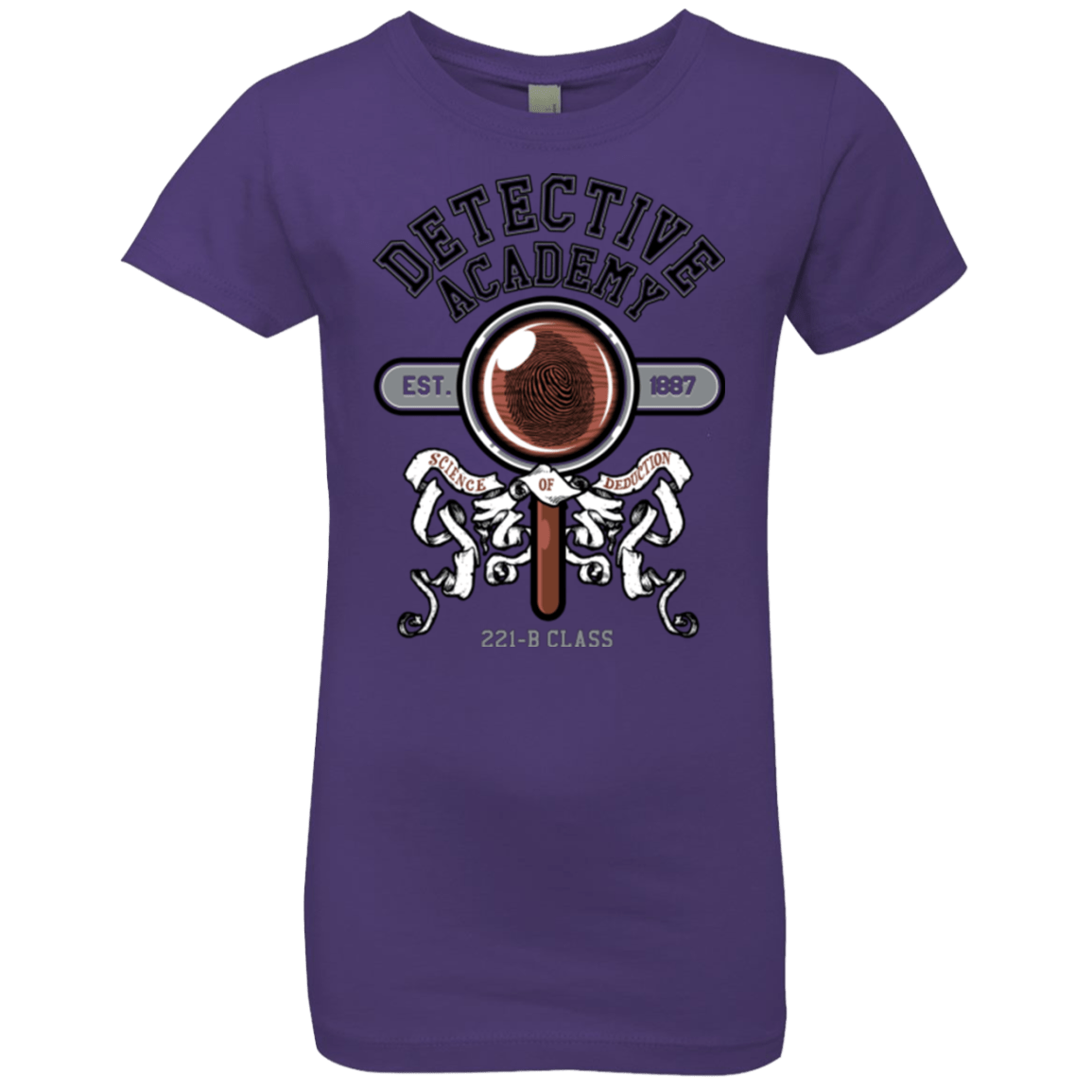 T-Shirts Purple Rush / YXS Detective Academy Girls Premium T-Shirt