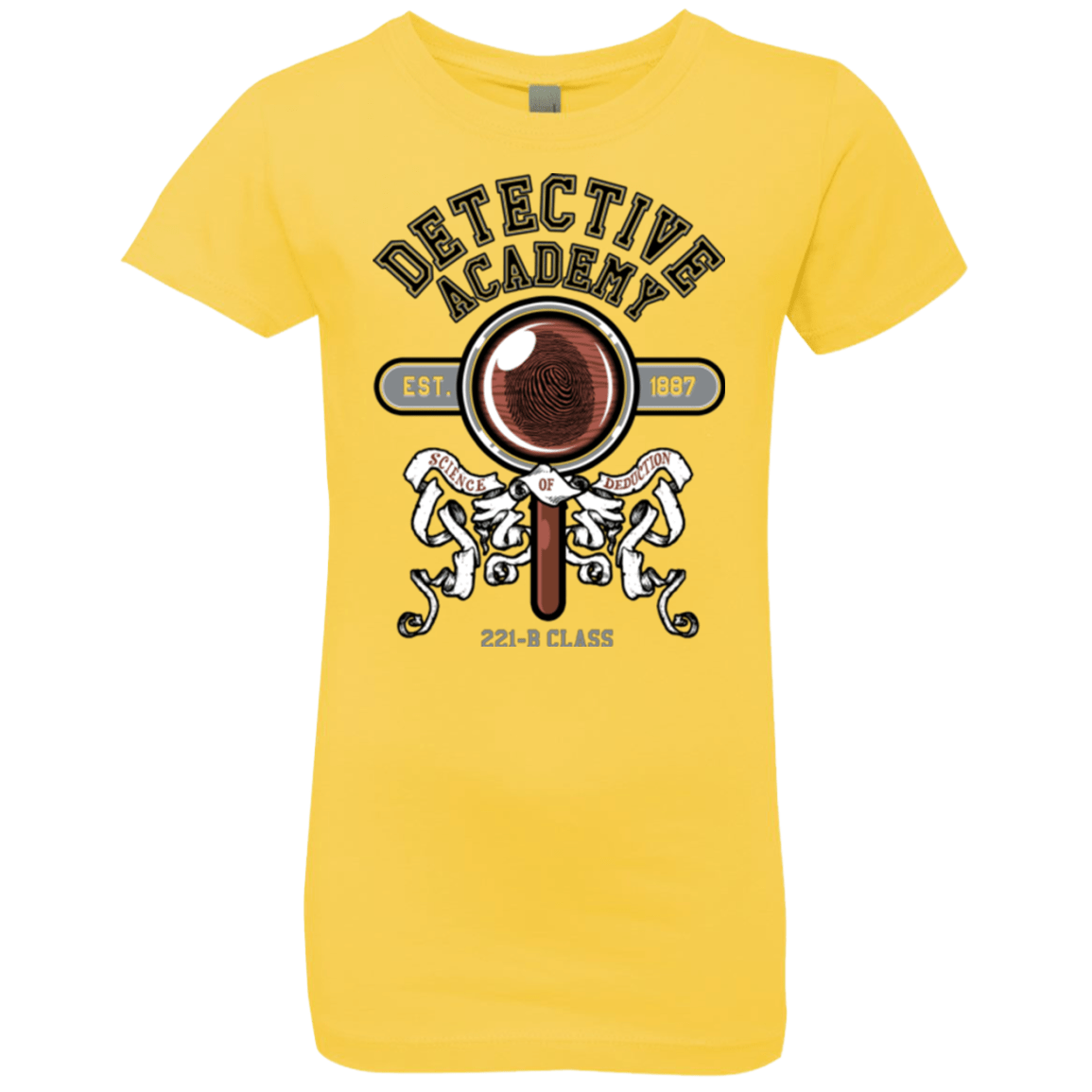 T-Shirts Vibrant Yellow / YXS Detective Academy Girls Premium T-Shirt