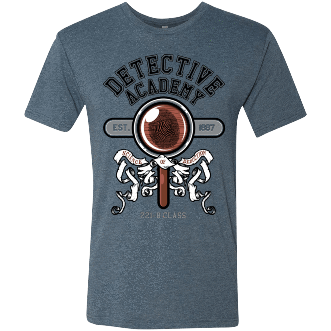 T-Shirts Indigo / Small Detective Academy Men's Triblend T-Shirt