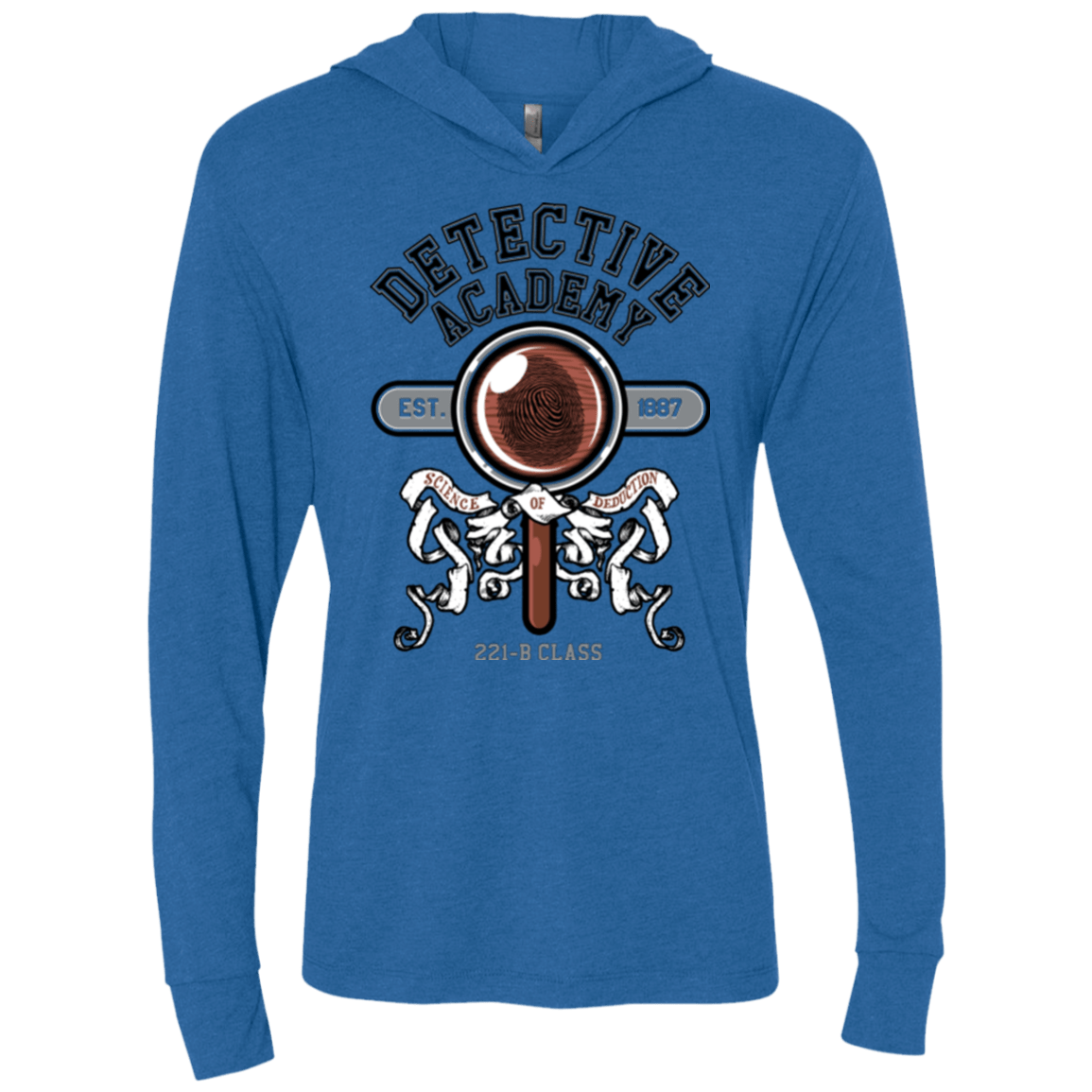 T-Shirts Vintage Royal / X-Small Detective Academy Triblend Long Sleeve Hoodie Tee