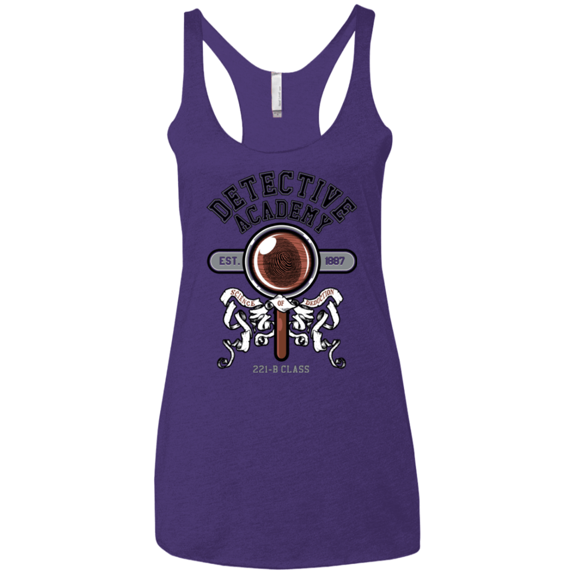 T-Shirts Purple / X-Small Detective Academy Women's Triblend Racerback Tank