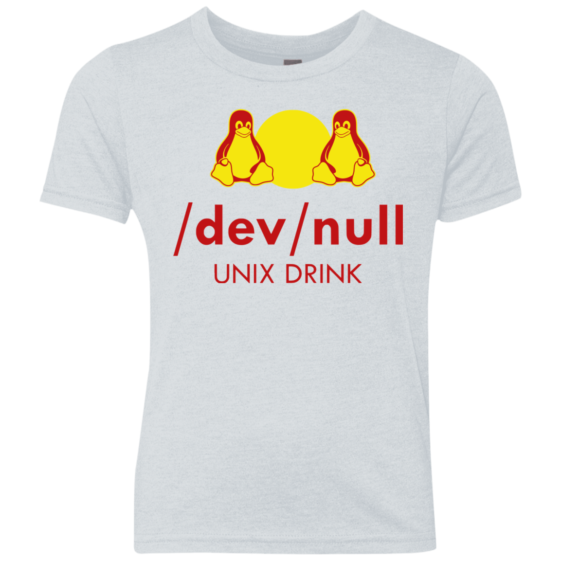 T-Shirts Heather White / YXS Dev null Youth Triblend T-Shirt