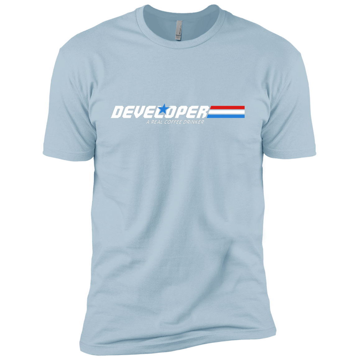 T-Shirts Light Blue / YXS Developer - A Real Coffee Drinker Boys Premium T-Shirt