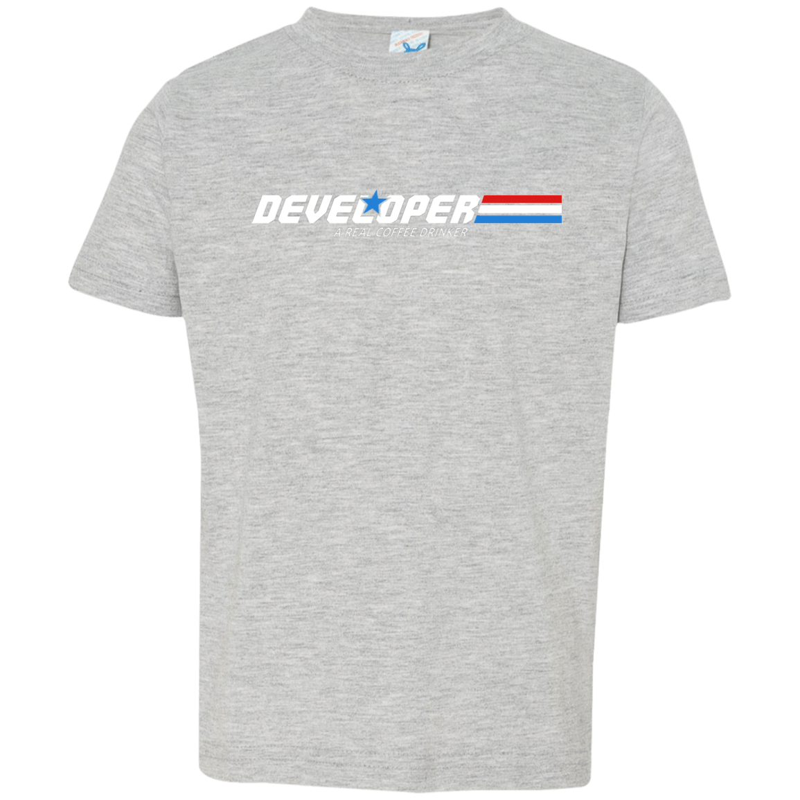 T-Shirts Heather Grey / 2T Developer - A Real Coffee Drinker Toddler Premium T-Shirt