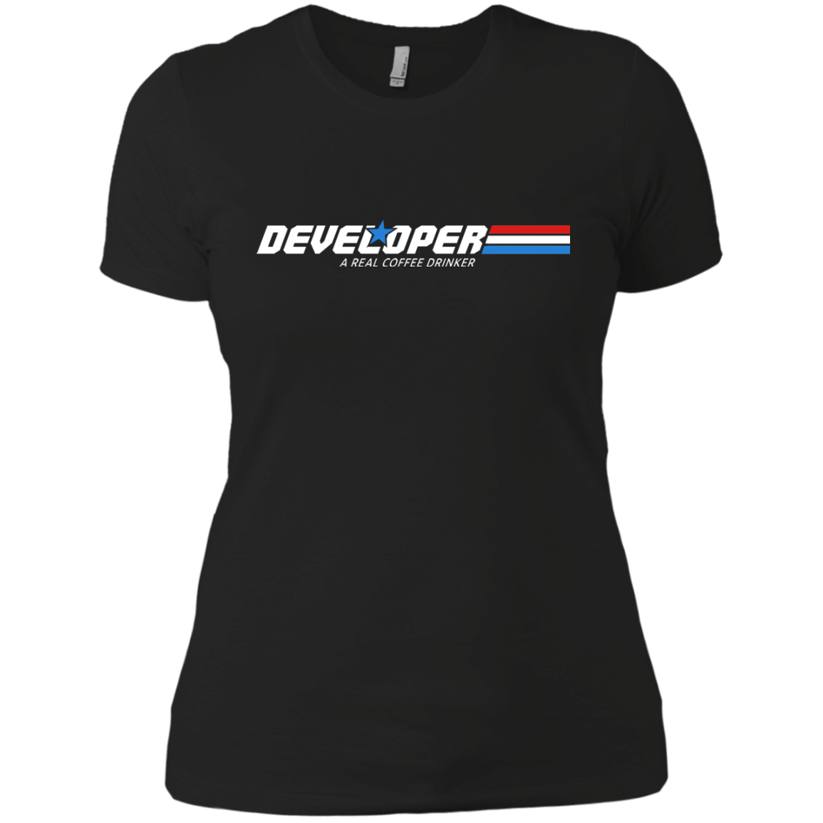 T-Shirts Black / X-Small Developer - A Real Coffee Drinker Women's Premium T-Shirt