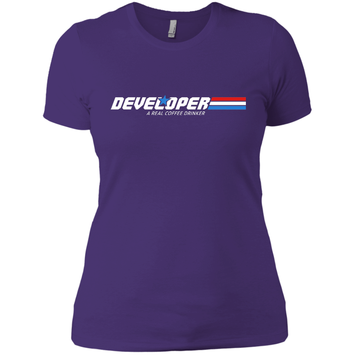 T-Shirts Purple Rush/ / X-Small Developer - A Real Coffee Drinker Women's Premium T-Shirt