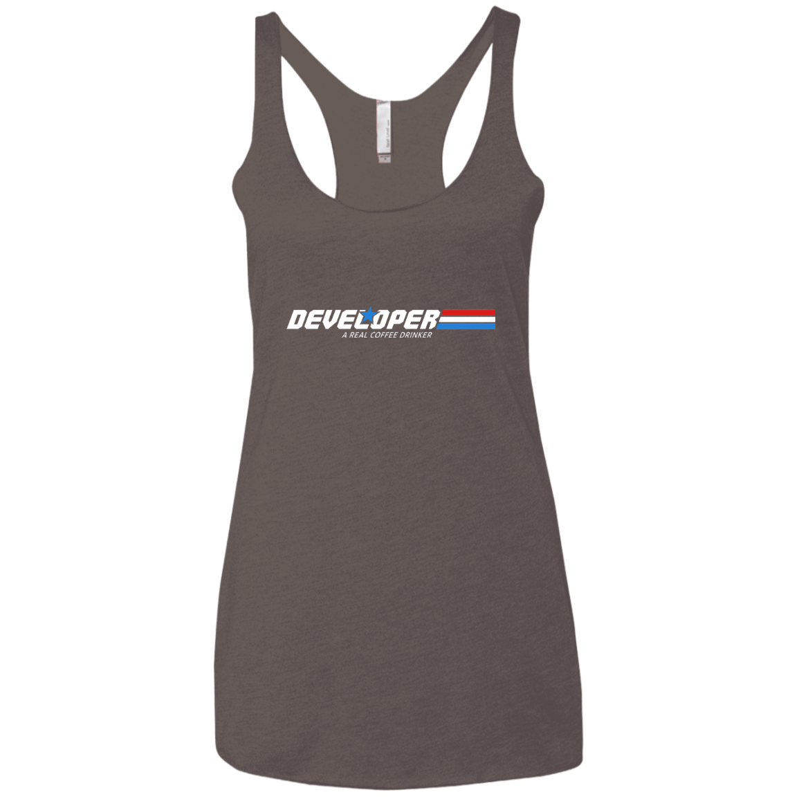 T-Shirts Macchiato / X-Small Developer - A Real Coffee Drinker Women's Triblend Racerback Tank