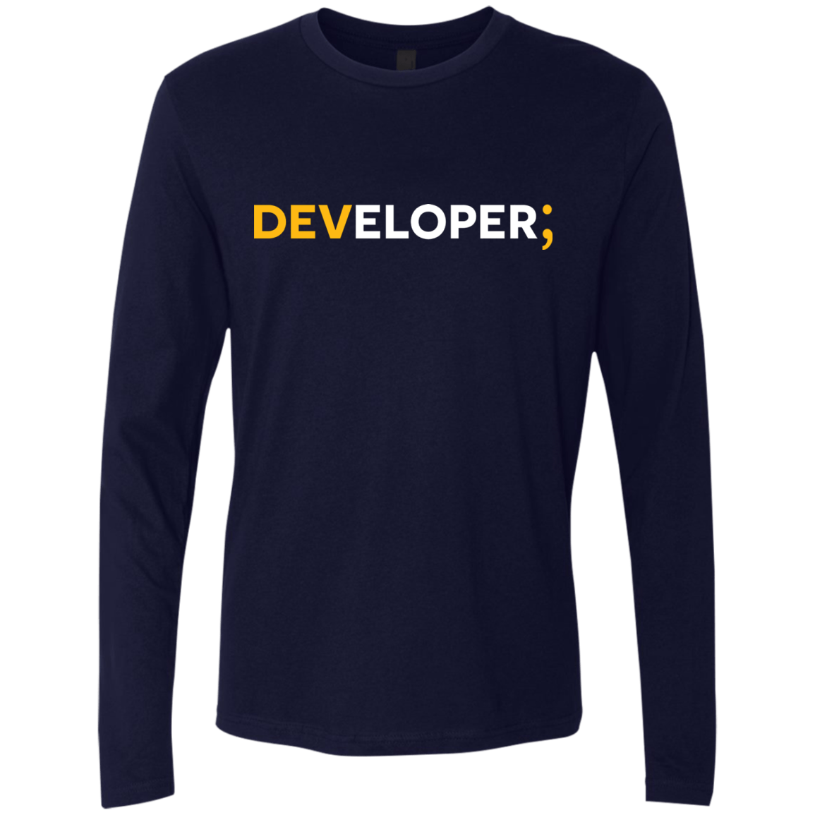 T-Shirts Midnight Navy / Small Developer Men's Premium Long Sleeve
