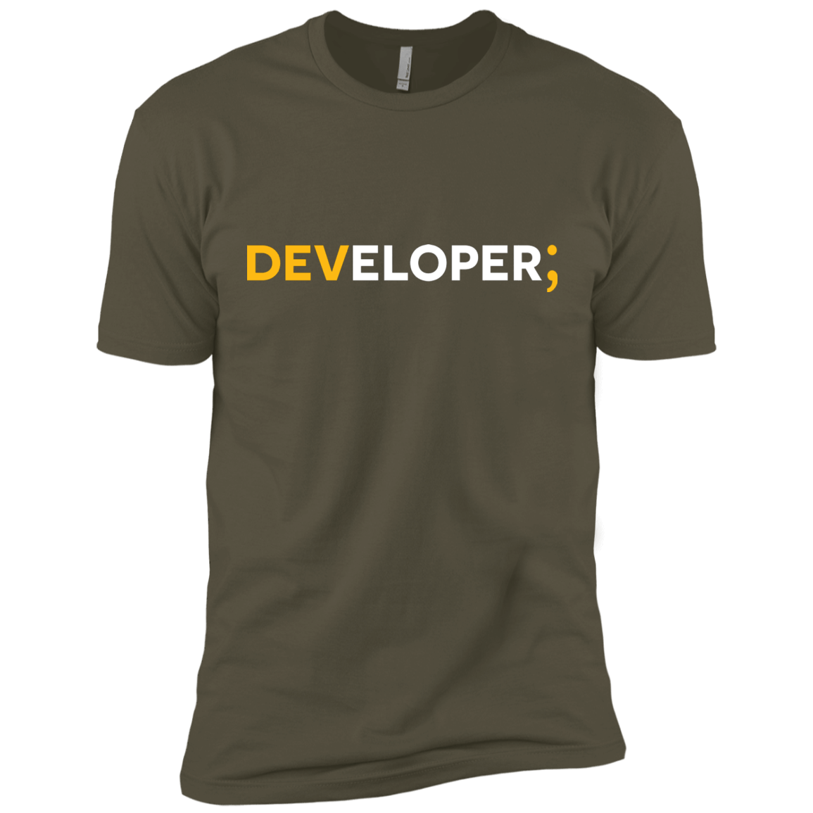 T-Shirts Military Green / X-Small Developer Men's Premium T-Shirt