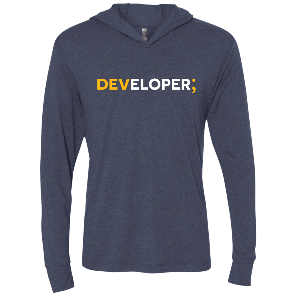 T-Shirts Vintage Navy / X-Small Developer Triblend Long Sleeve Hoodie Tee