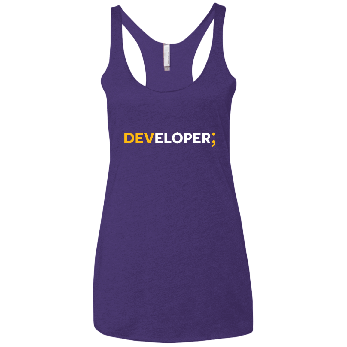T-Shirts Purple Rush / X-Small Developer Women's Triblend Racerback Tank