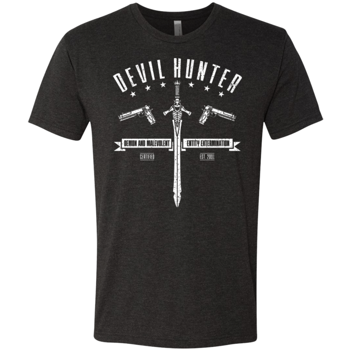 T-Shirts Vintage Black / Small Devil hunter Men's Triblend T-Shirt