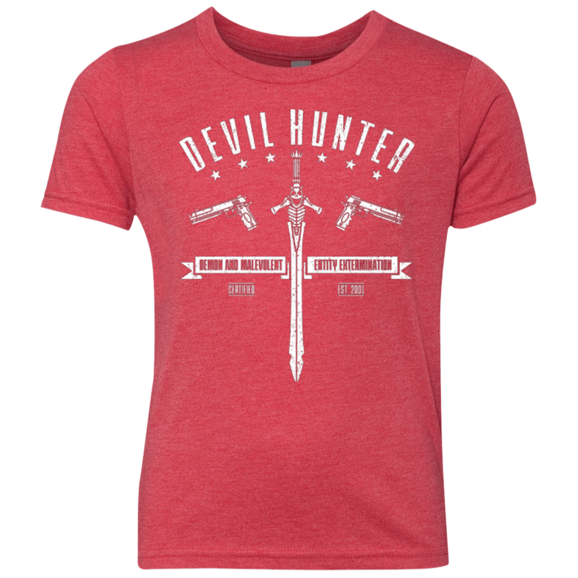 T-Shirts Vintage Red / YXS Devil hunter Youth Triblend T-Shirt