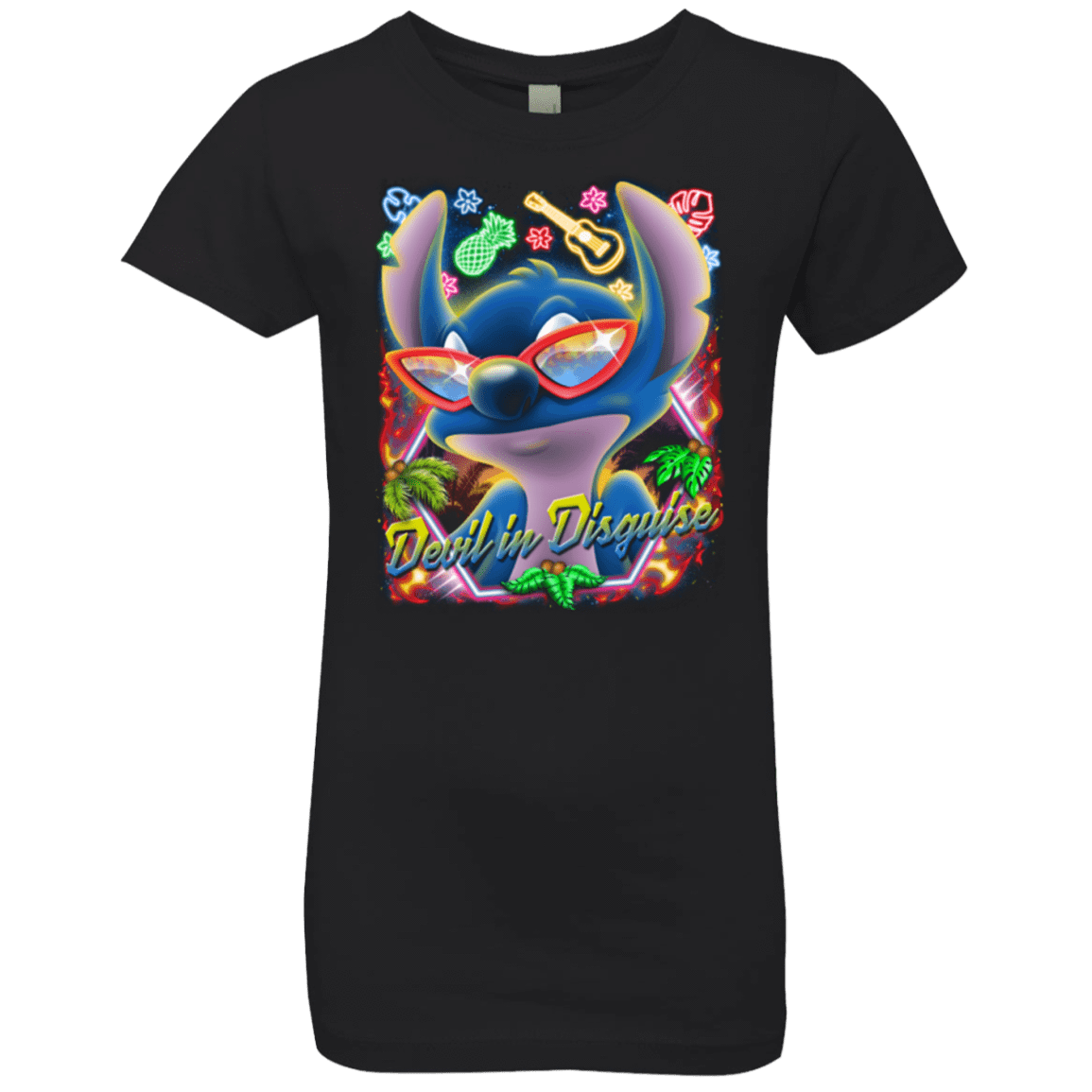 T-Shirts Black / YXS Devil in Disguise Girls Premium T-Shirt