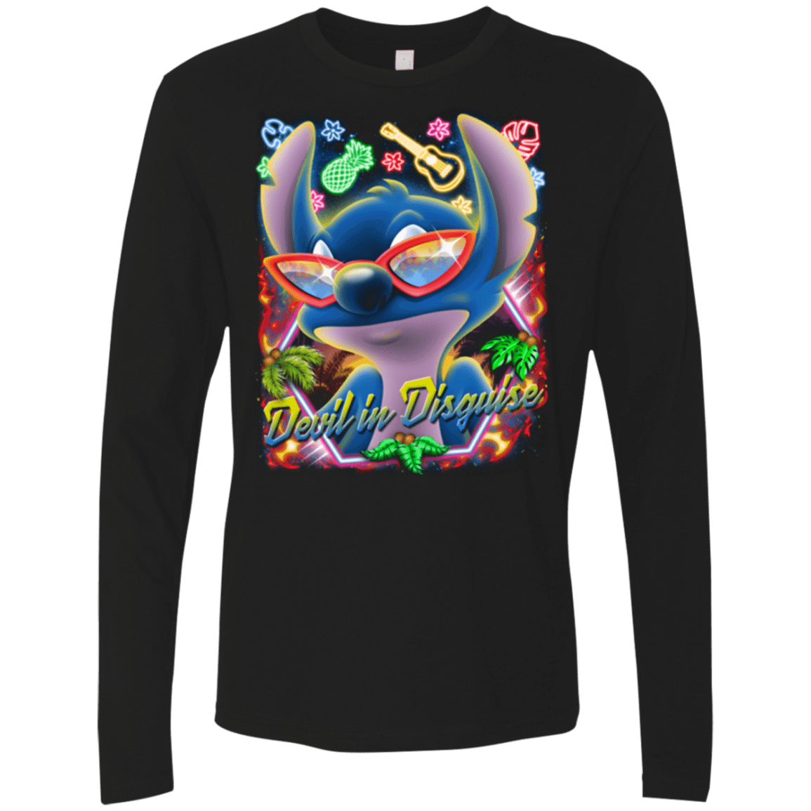 T-Shirts Black / S Devil in Disguise Men's Premium Long Sleeve