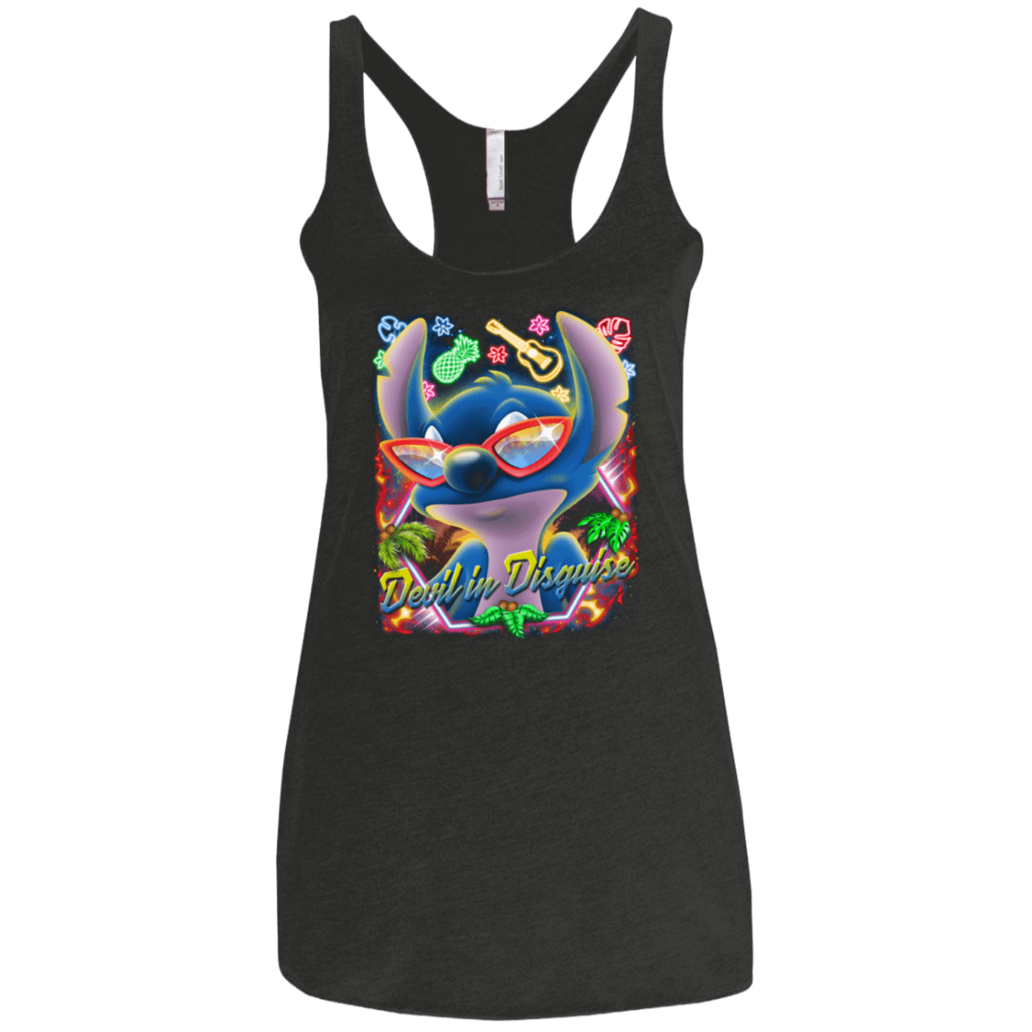 T-Shirts Vintage Black / X-Small Devil in Disguise Women's Triblend Racerback Tank