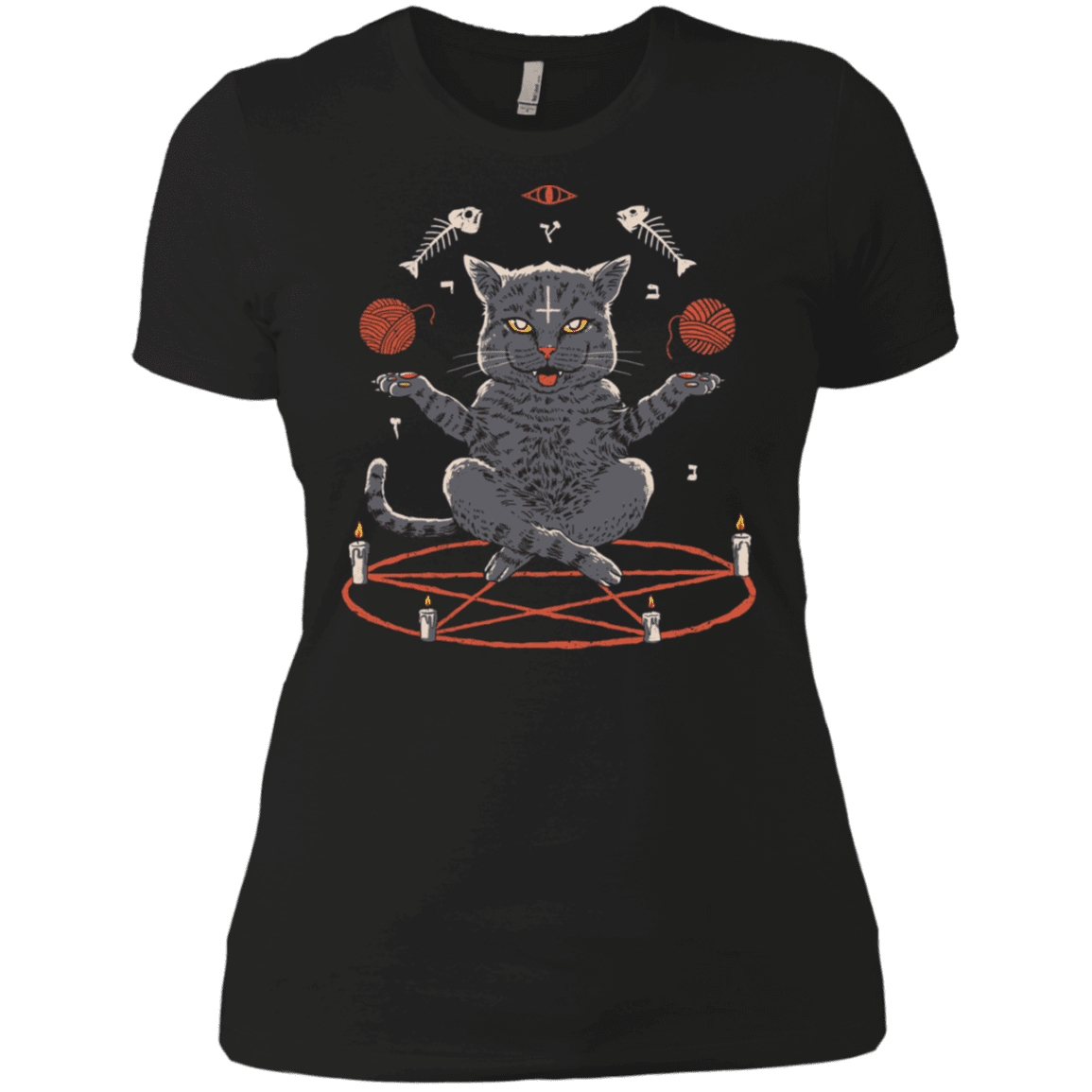 T-Shirts Black / X-Small Devious Cat Women's Premium T-Shirt