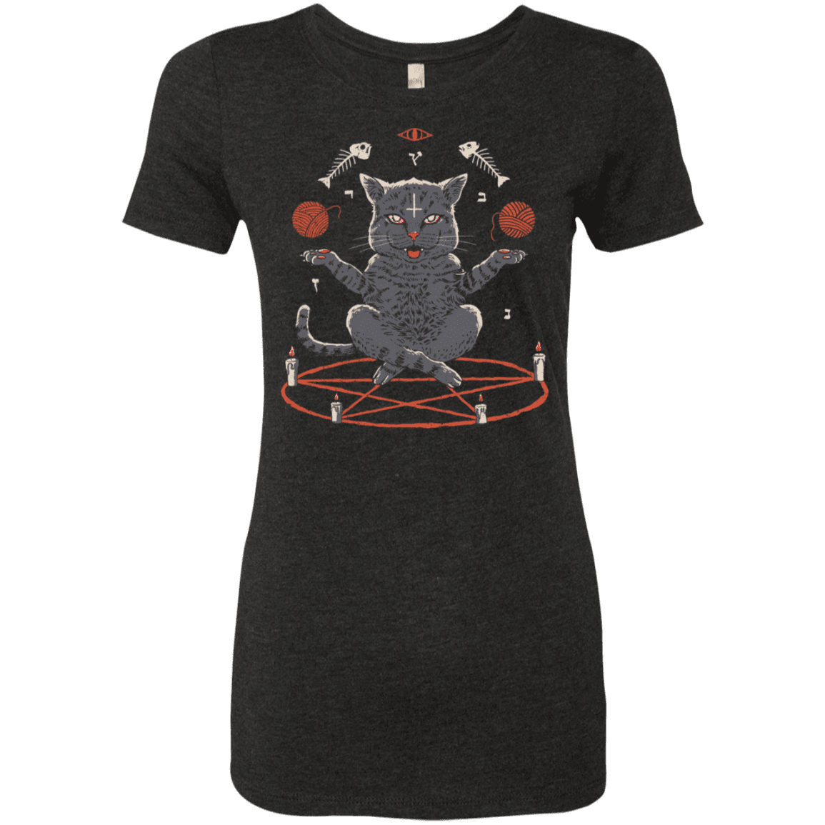 T-Shirts Vintage Black / S Devious Cat Women's Triblend T-Shirt