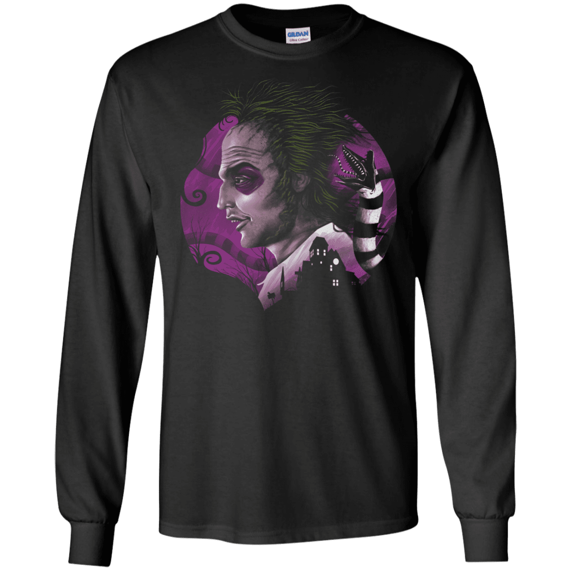 T-Shirts Black / S Devious Ghost Men's Long Sleeve T-Shirt