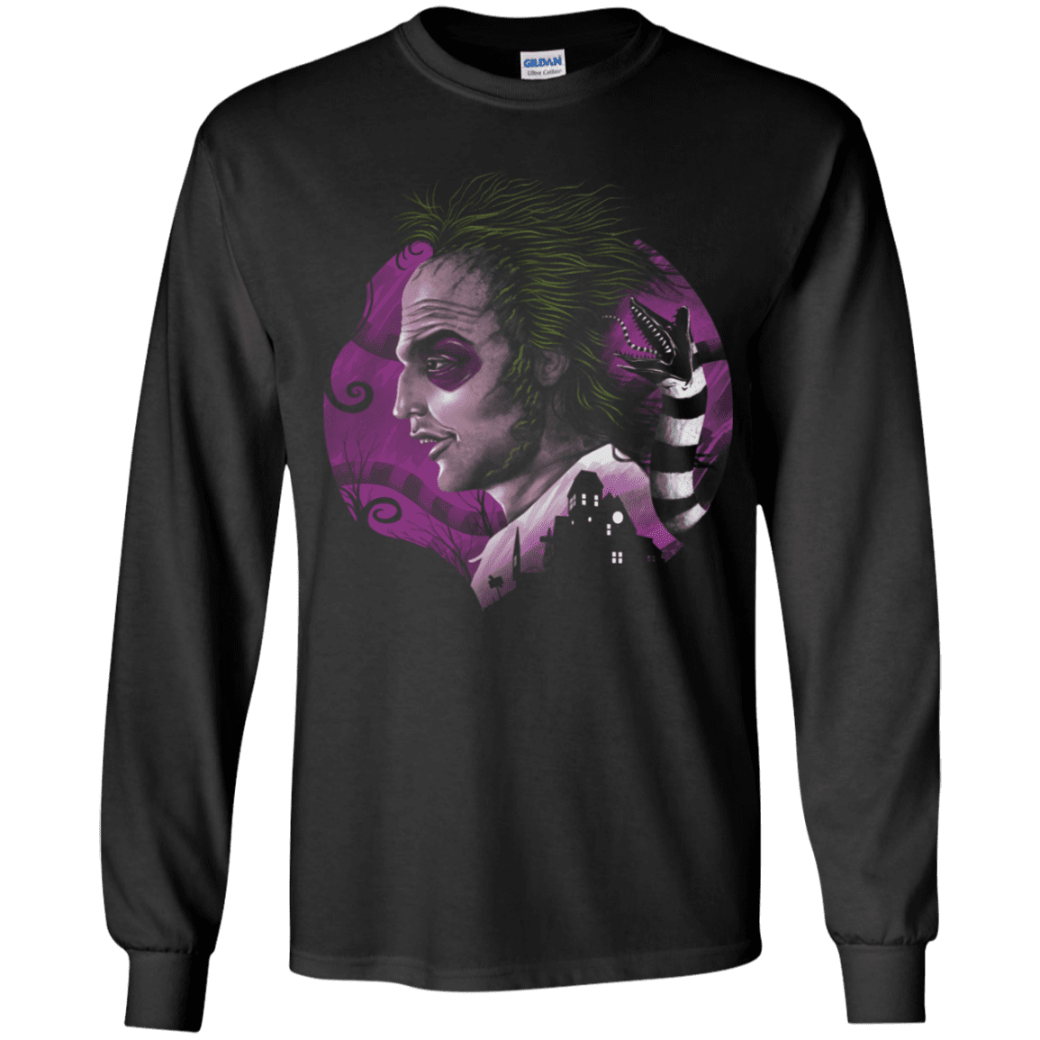T-Shirts Black / YS Devious Ghost Youth Long Sleeve T-Shirt