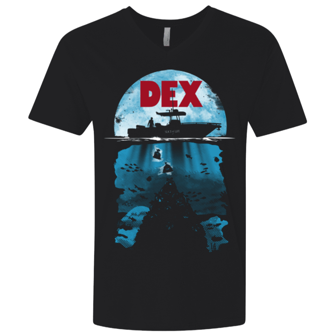 T-Shirts Black / X-Small Dex Men's Premium V-Neck