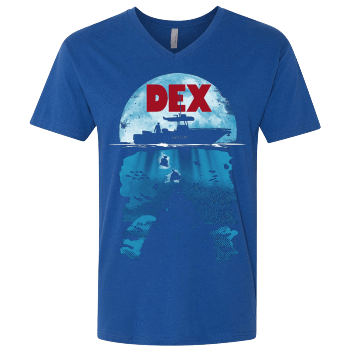 T-Shirts Royal / X-Small Dex Men's Premium V-Neck