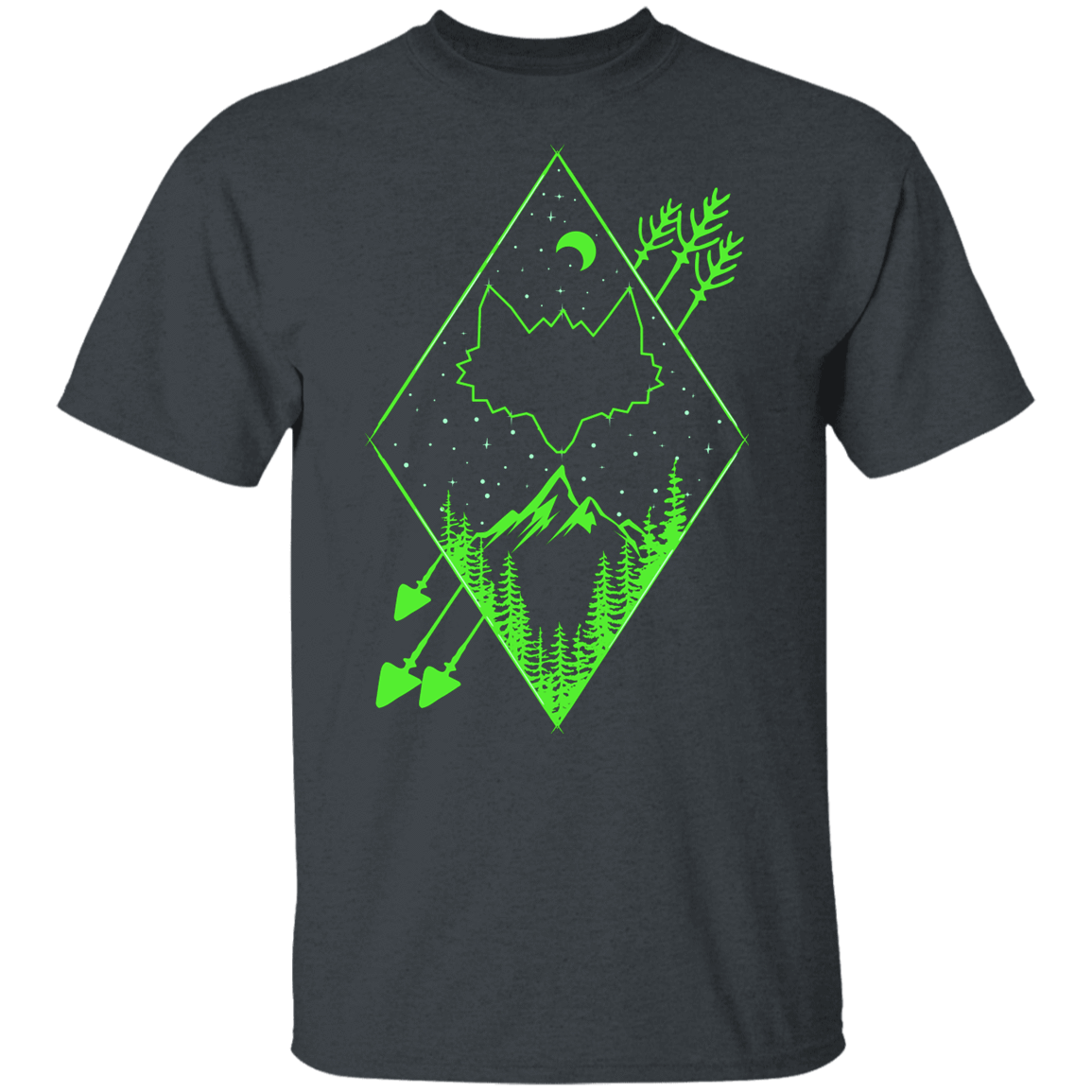T-Shirts Dark Heather / YXS Diamond Fox Arrows Youth T-Shirt