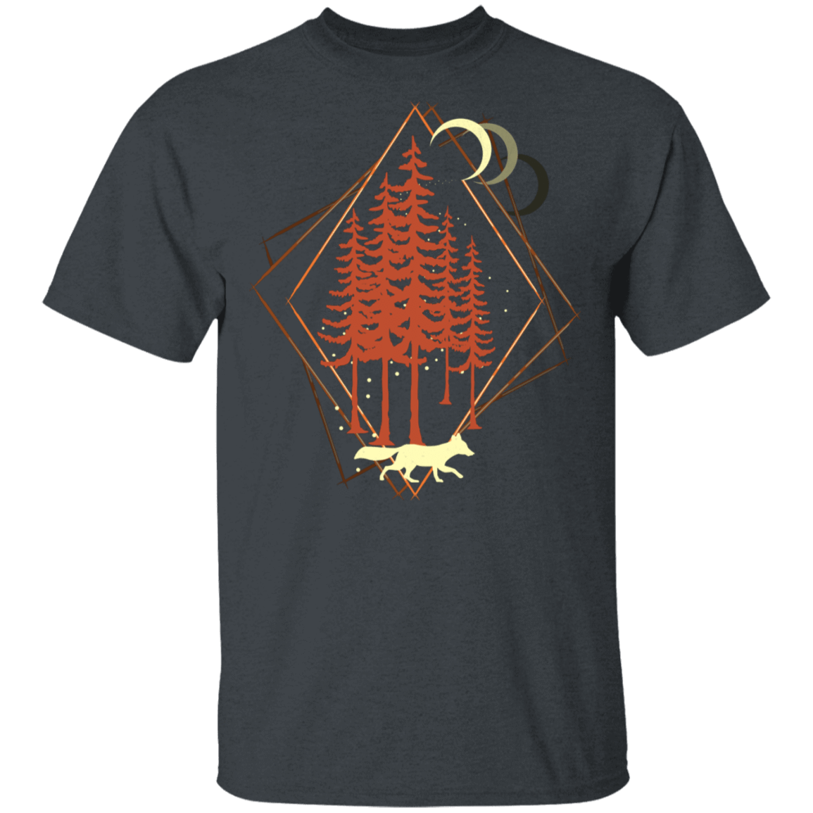 T-Shirts Dark Heather / S Diamond Fox T-Shirt