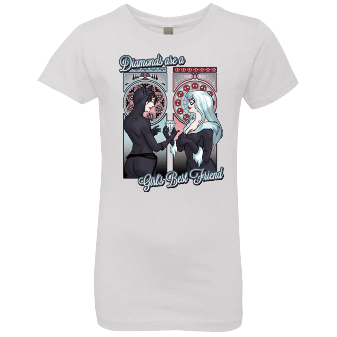 T-Shirts White / YXS Diamonds are a Girl's Best Friend Girls Premium T-Shirt