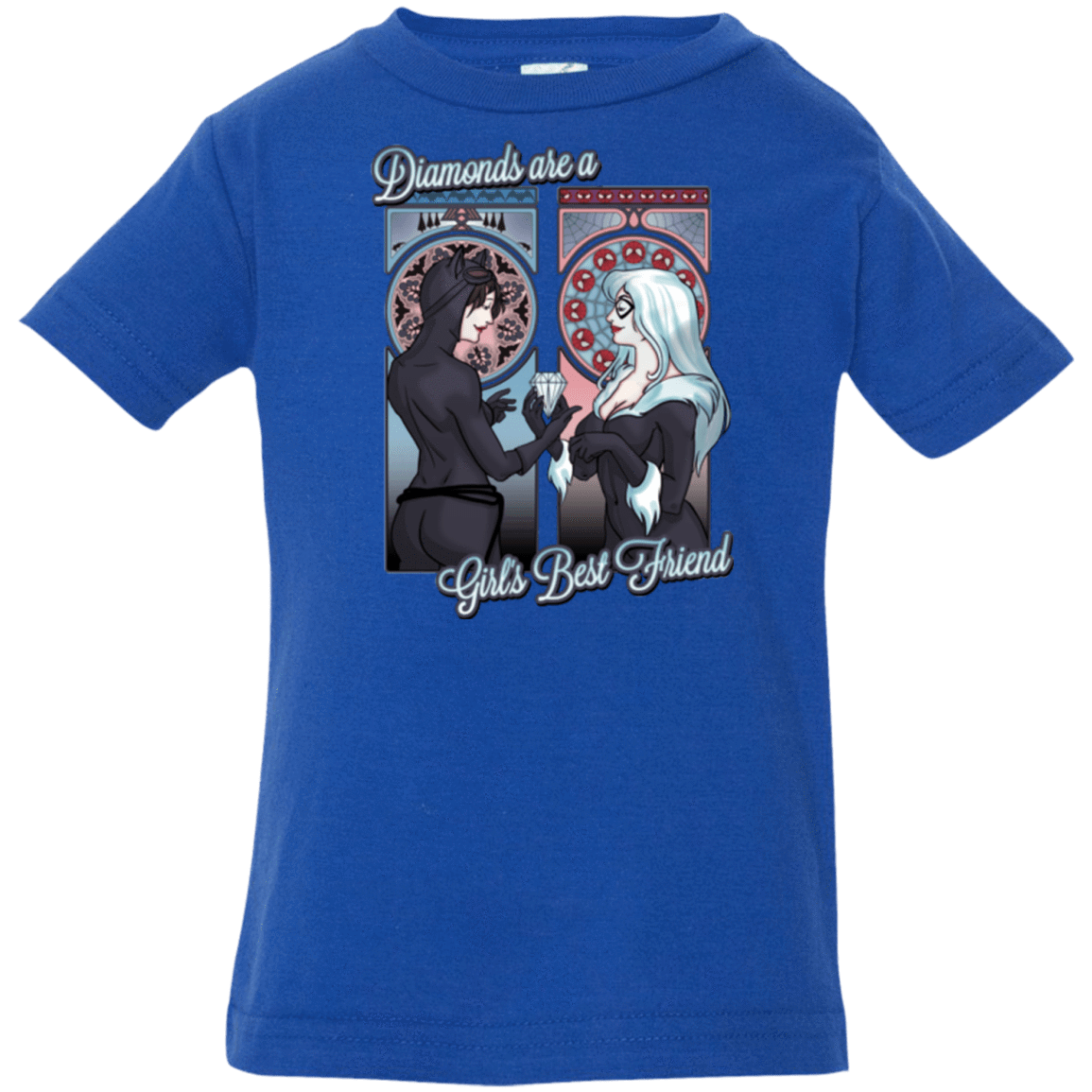 T-Shirts Royal / 6 Months Diamonds are a Girl's Best Friend Infant Premium T-Shirt