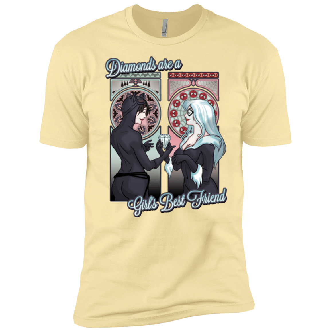 T-Shirts Banana Cream / X-Small Diamonds are a Girl's Best Friend Men's Premium T-Shirt