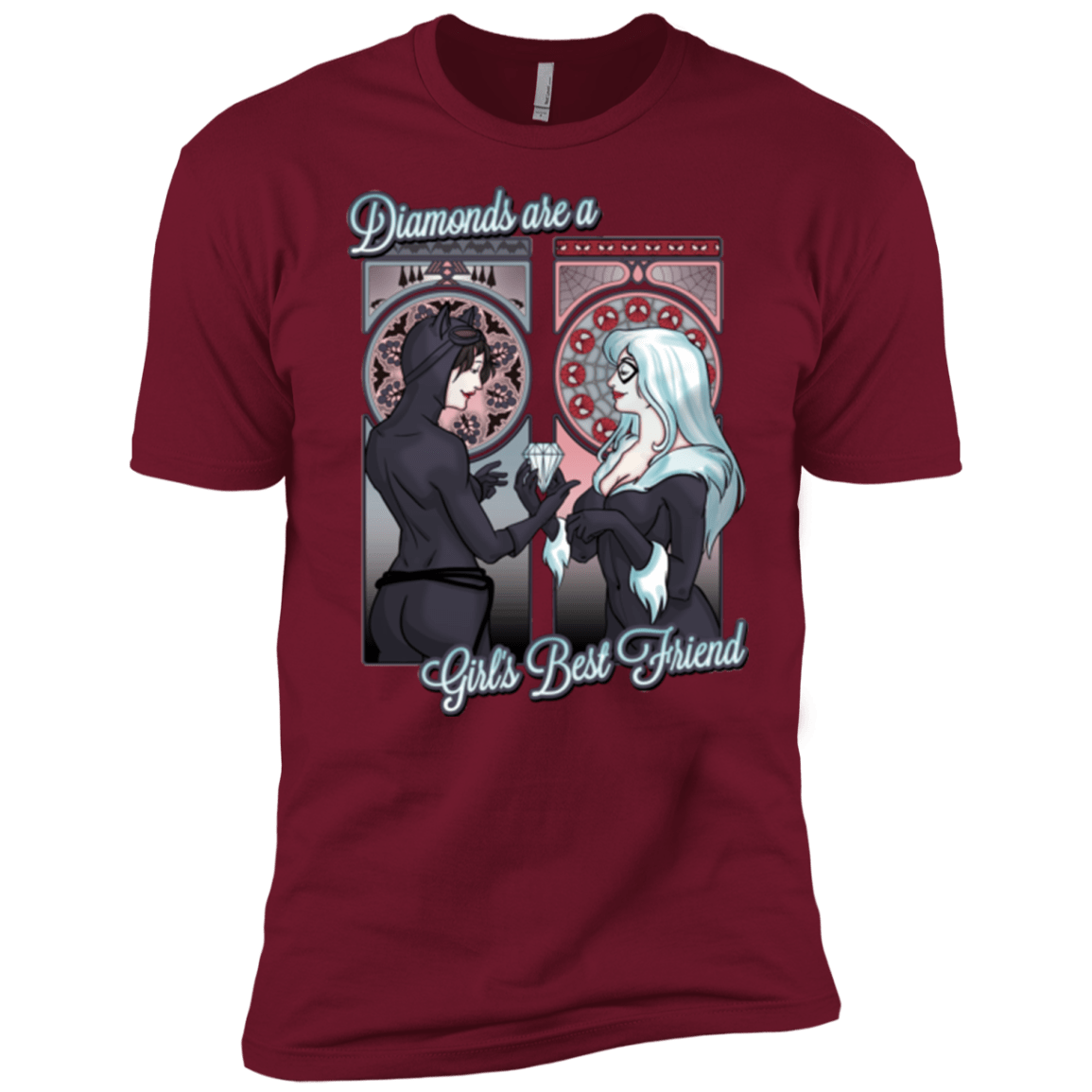 T-Shirts Cardinal / X-Small Diamonds are a Girl's Best Friend Men's Premium T-Shirt