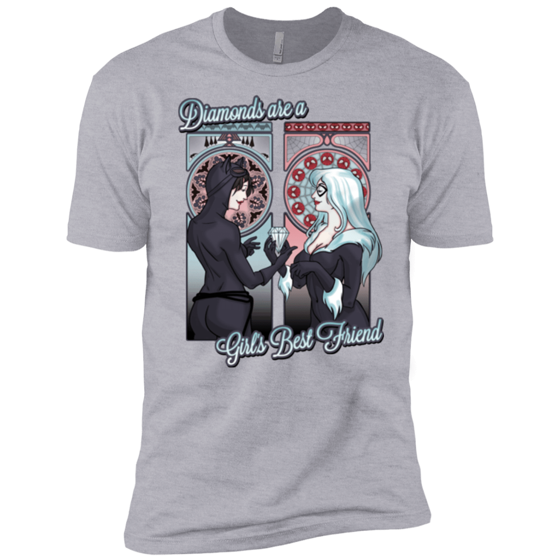 T-Shirts Heather Grey / X-Small Diamonds are a Girl's Best Friend Men's Premium T-Shirt