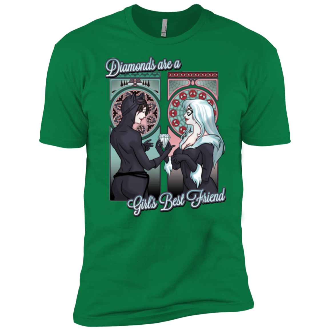 T-Shirts Kelly Green / X-Small Diamonds are a Girl's Best Friend Men's Premium T-Shirt