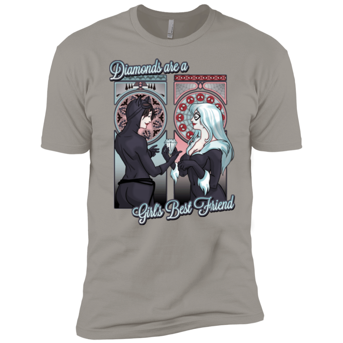 T-Shirts Light Grey / X-Small Diamonds are a Girl's Best Friend Men's Premium T-Shirt