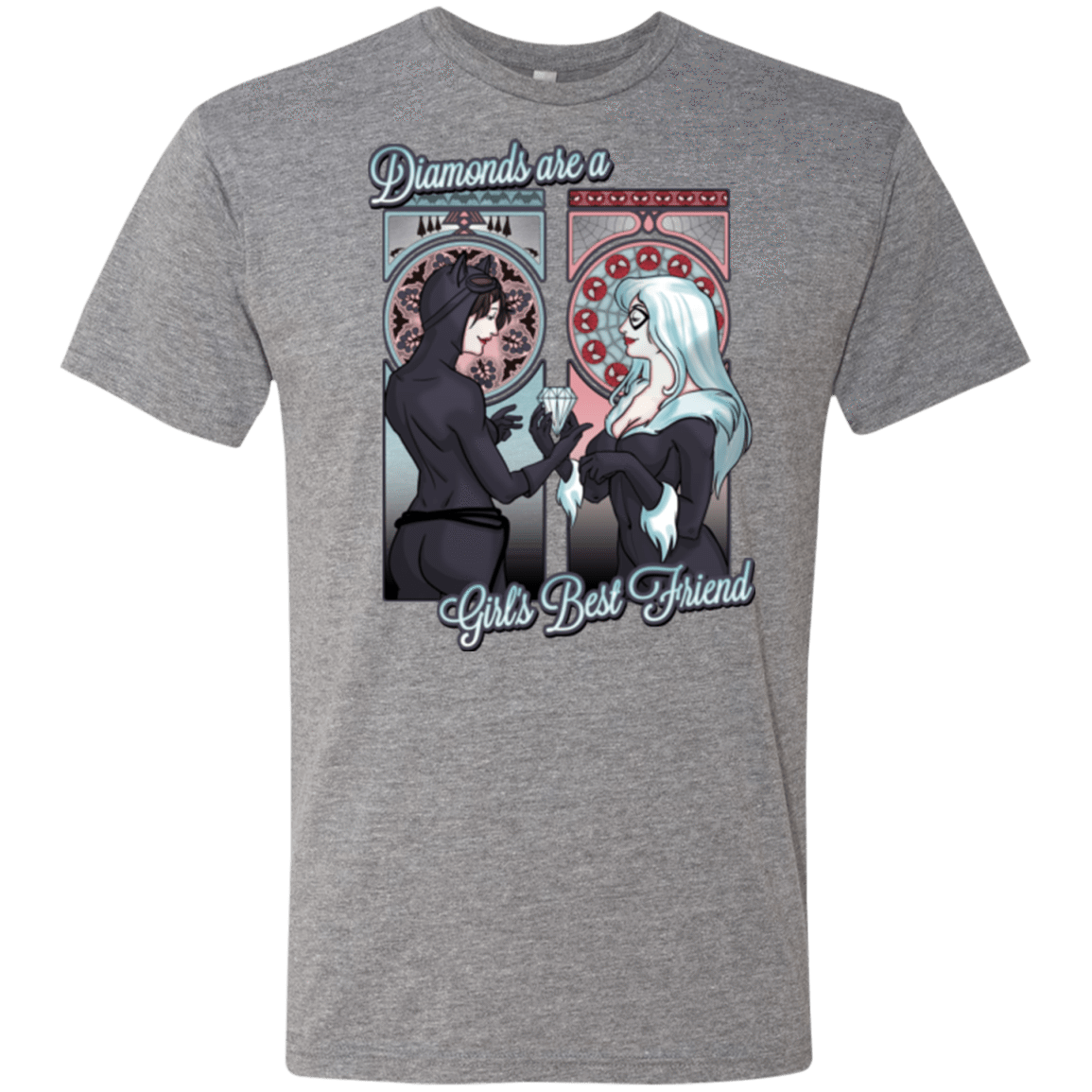 T-Shirts Premium Heather / Small Diamonds are a Girl's Best Friend Men's Triblend T-Shirt