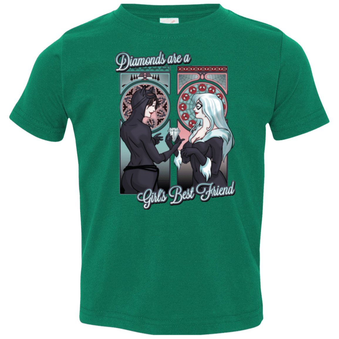 T-Shirts Kelly / 2T Diamonds are a Girl's Best Friend Toddler Premium T-Shirt