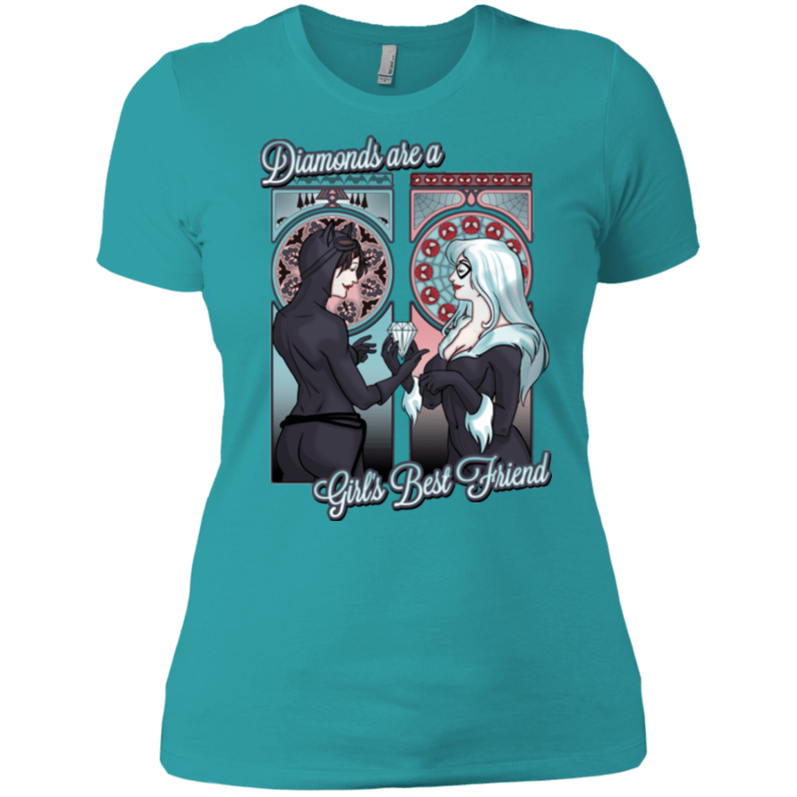 T-Shirts Tahiti Blue / X-Small Diamonds are a Girl's Best Friend Women's Premium T-Shirt