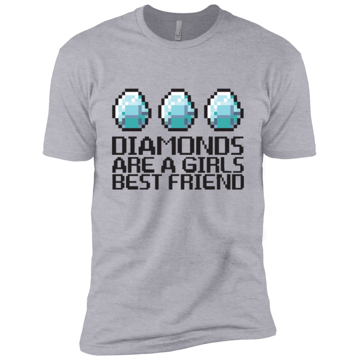 T-Shirts Heather Grey / YXS Diamonds Are A Girls Best Friend Boys Premium T-Shirt