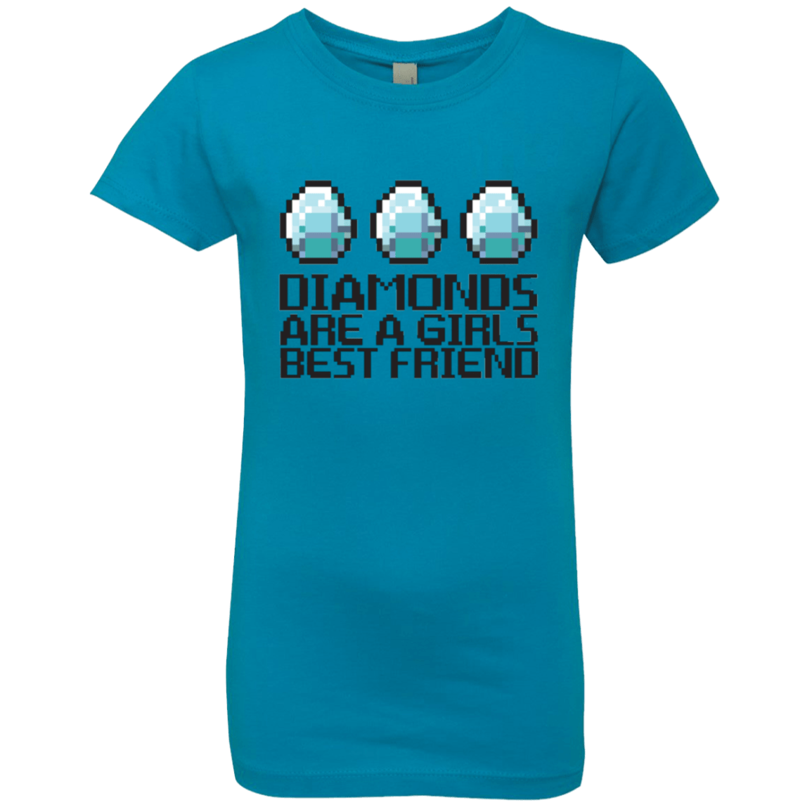 T-Shirts Turquoise / YXS Diamonds Are A Girls Best Friend Girls Premium T-Shirt