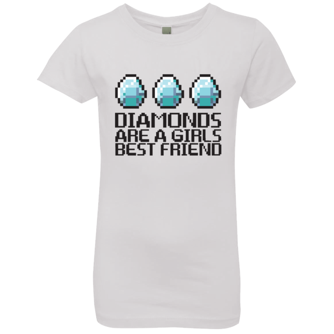 T-Shirts White / YXS Diamonds Are A Girls Best Friend Girls Premium T-Shirt