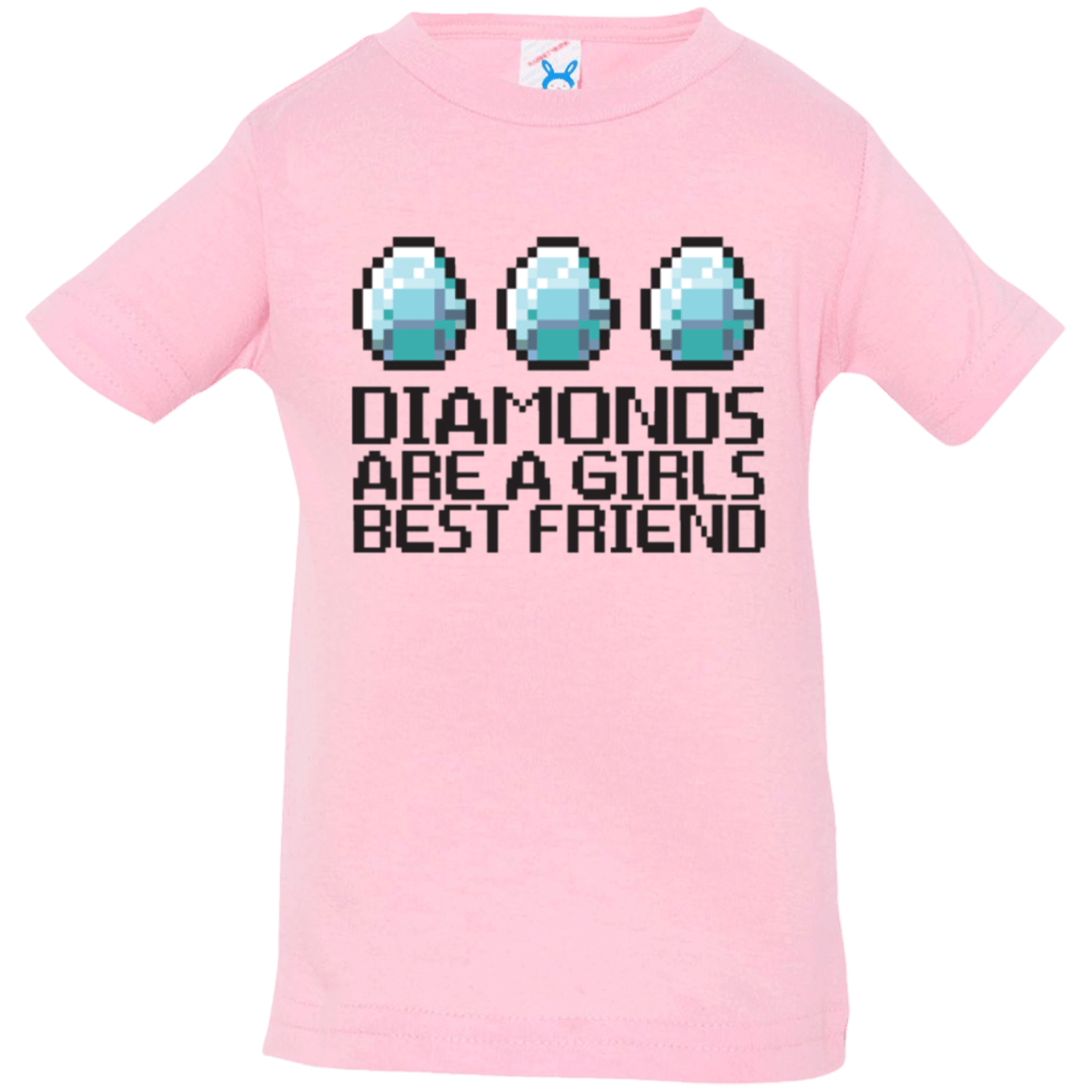 T-Shirts Pink / 6 Months Diamonds Are A Girls Best Friend Infant Premium T-Shirt