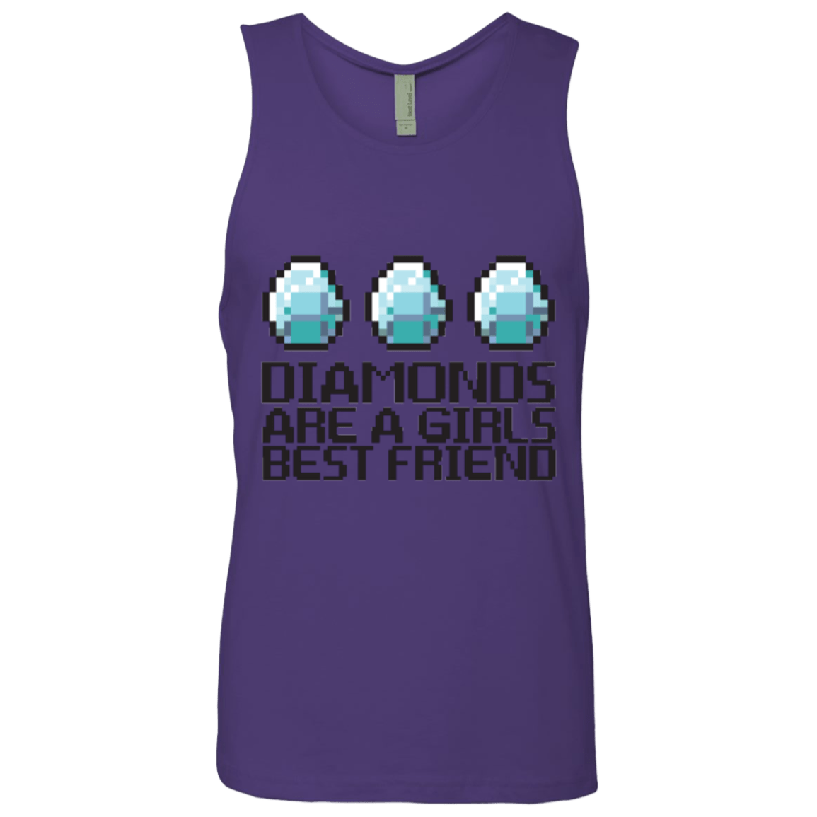 T-Shirts Purple Rush / Small Diamonds Are A Girls Best Friend Men's Premium Tank Top