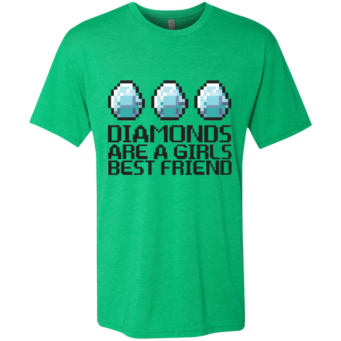 T-Shirts Envy / Small Diamonds Are A Girls Best Friend Men's Triblend T-Shirt