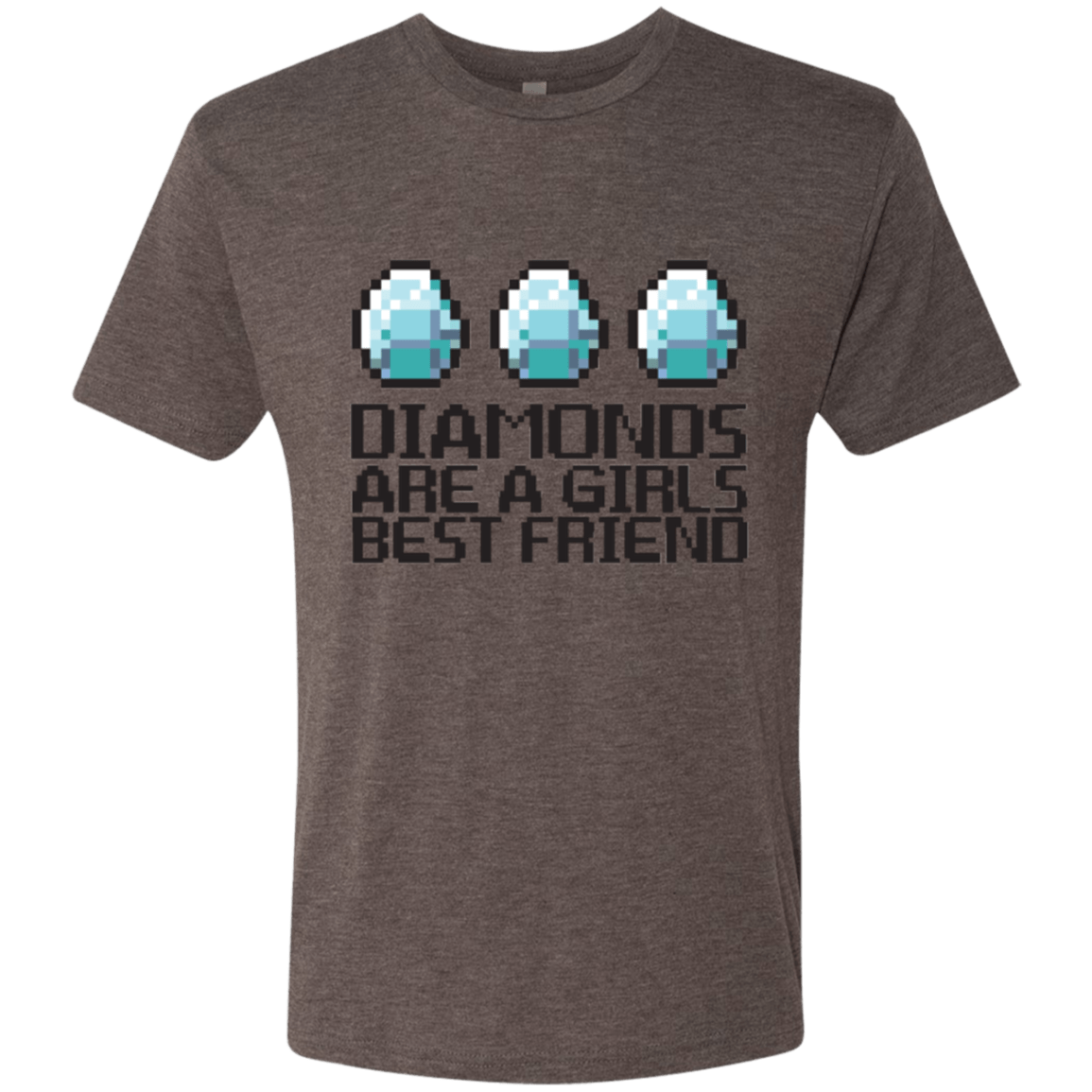 T-Shirts Macchiato / Small Diamonds Are A Girls Best Friend Men's Triblend T-Shirt