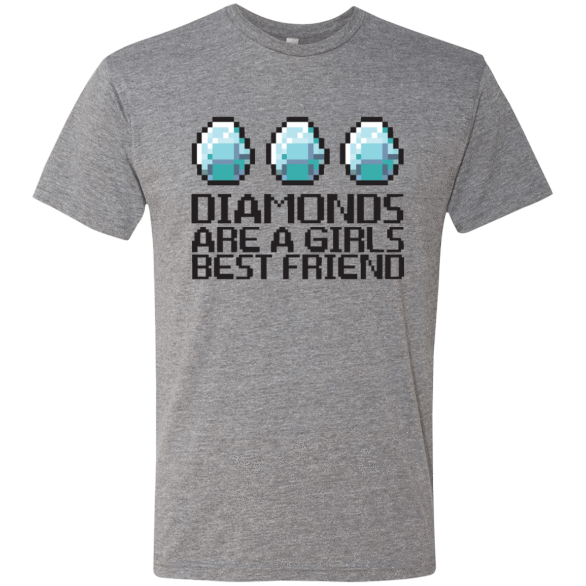 T-Shirts Premium Heather / Small Diamonds Are A Girls Best Friend Men's Triblend T-Shirt