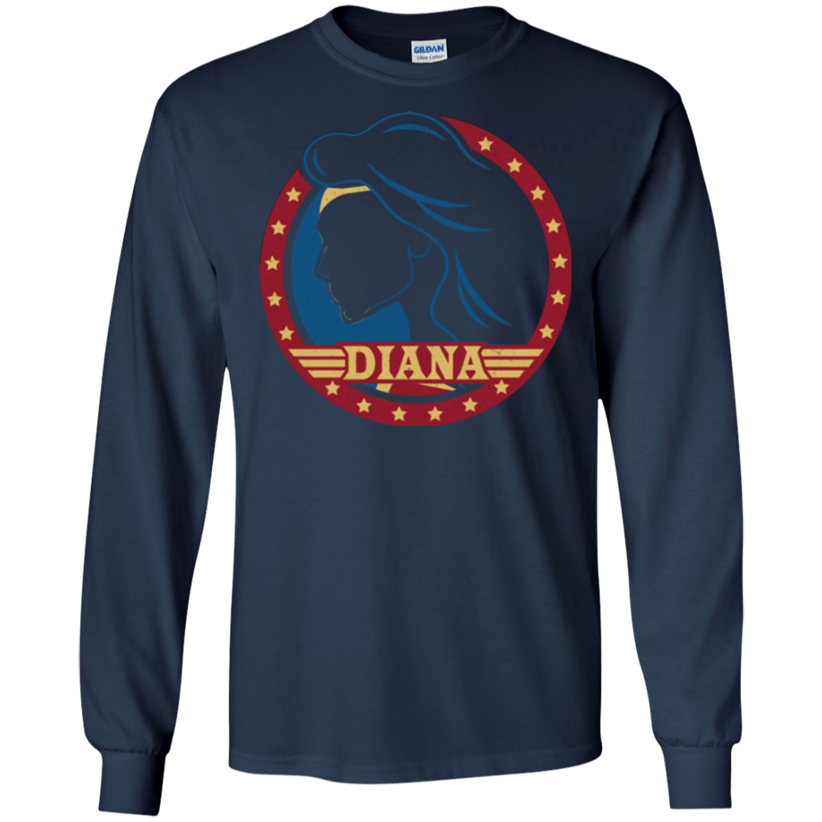 T-Shirts Navy / S Diana Men's Long Sleeve T-Shirt