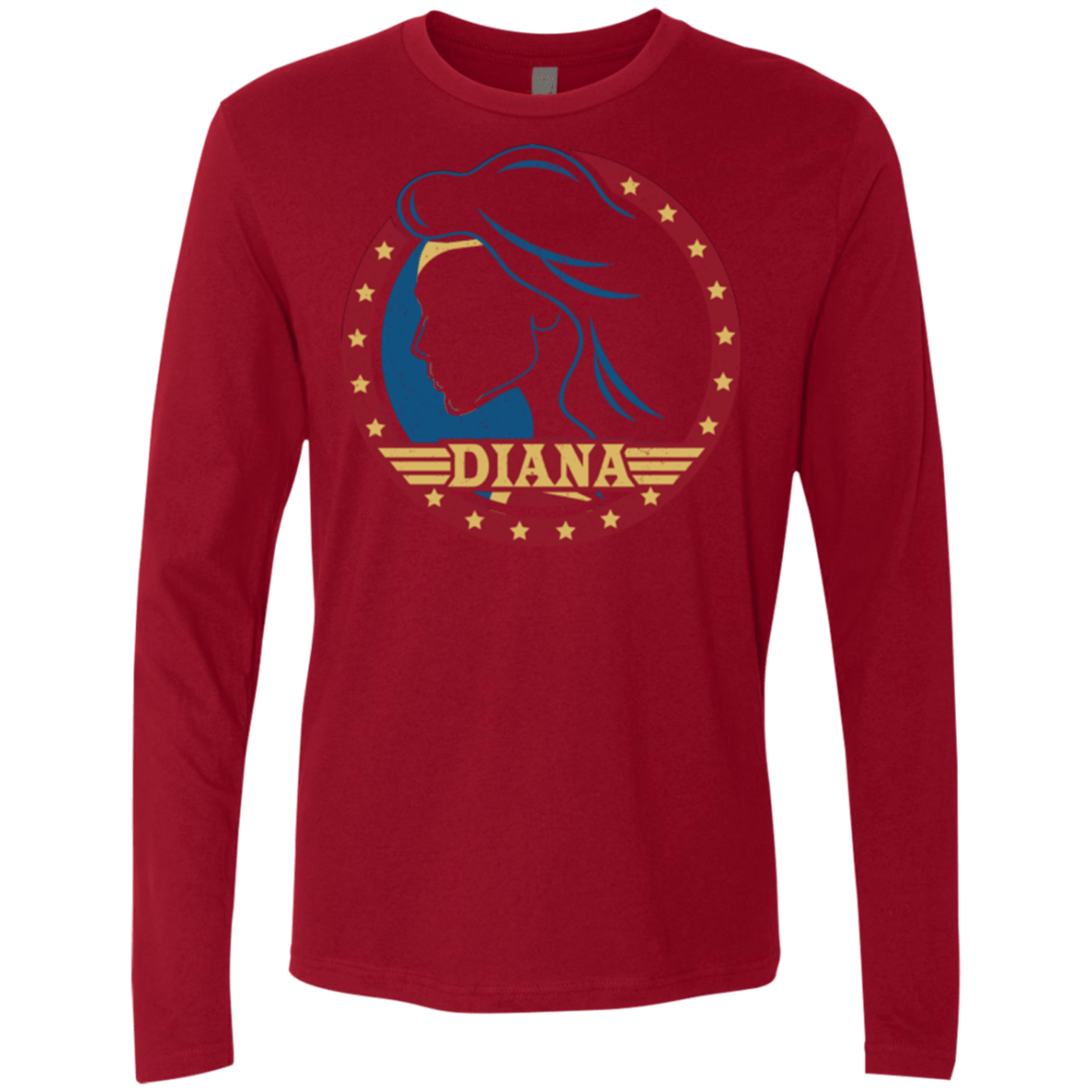 T-Shirts Cardinal / S Diana Men's Premium Long Sleeve