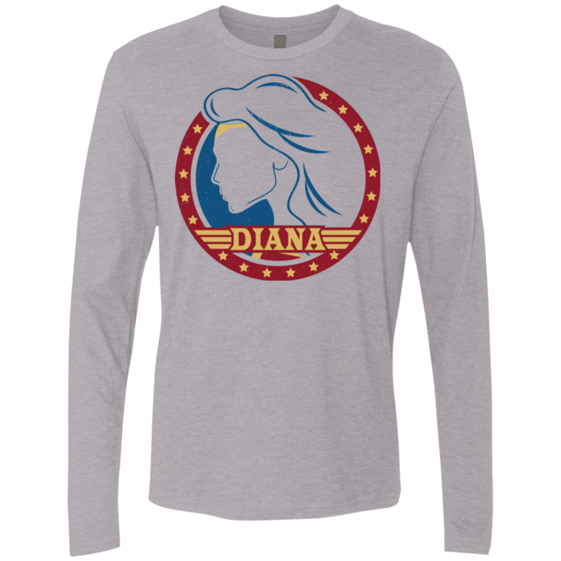 T-Shirts Heather Grey / S Diana Men's Premium Long Sleeve