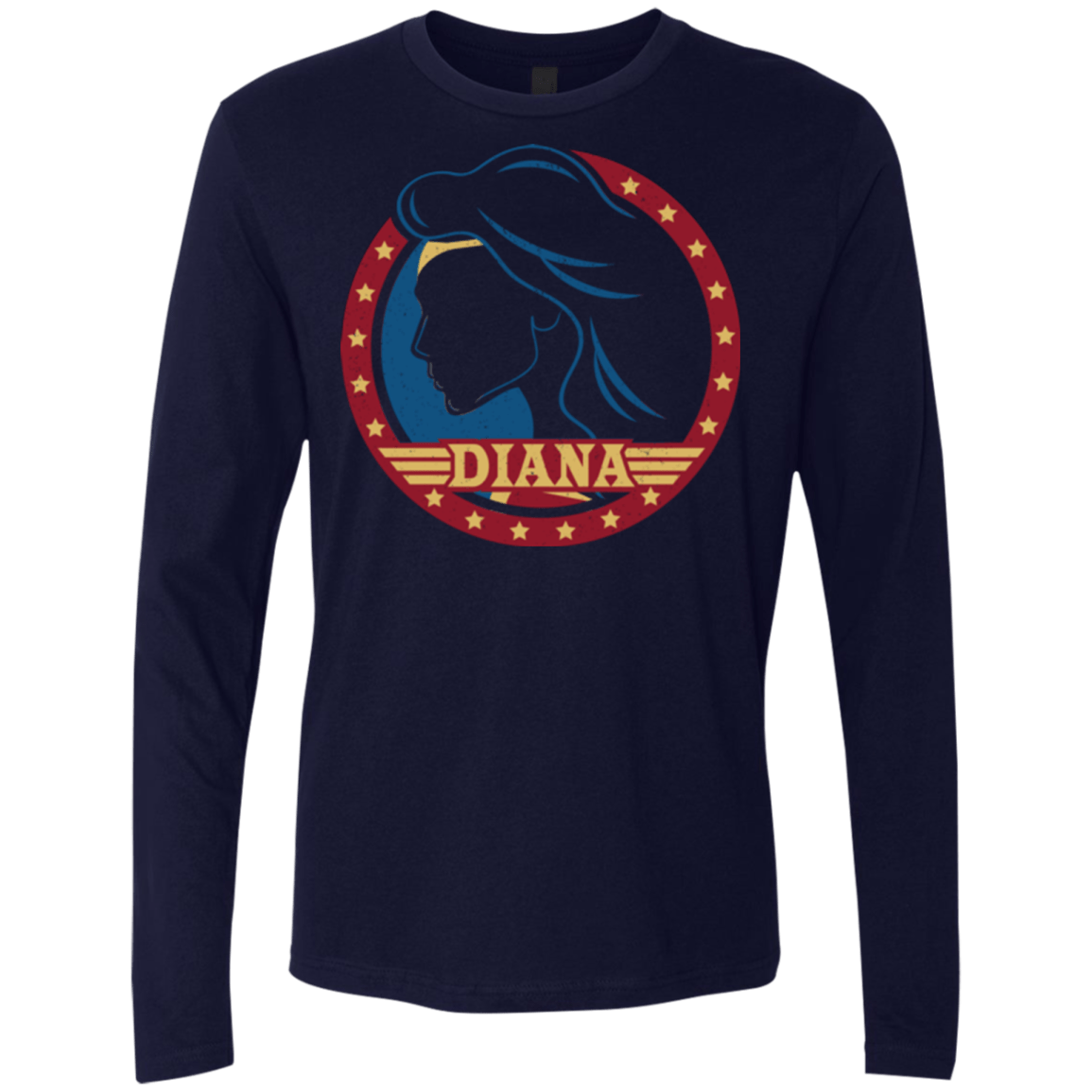T-Shirts Midnight Navy / S Diana Men's Premium Long Sleeve